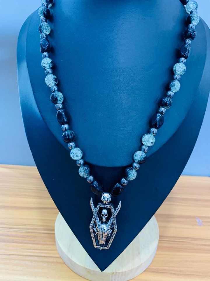 Mira's collection Blue Male Urban Necklace